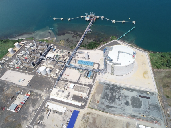 파나마 콜론 LNG 터미널 프로젝트 전경.