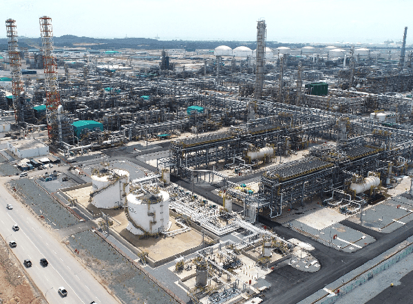 DL이앤씨가 1,500억원대 규모의 NBL 공장을 건설할 말레이시아 펭게랑 석유화학단지.