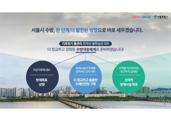 서울시가 6일 발표한 '더 촘촘한 수해안전망 추진전략' 요약본. 자료제공=서울시