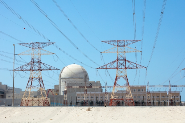 지난 24일 상업운전을 개시한 UAE 바라카 원전 3호기 전경. 사진=한국전력
